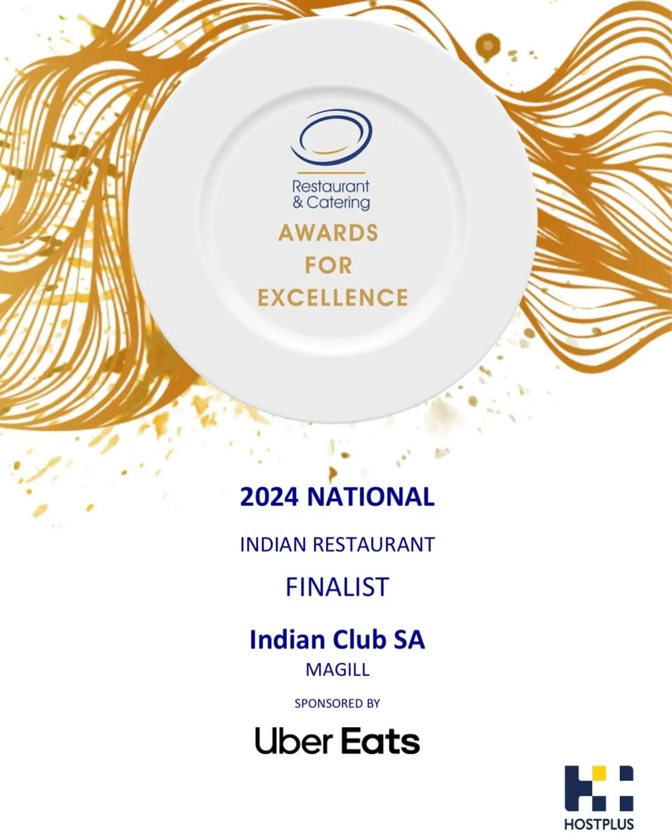 A certificate of the Australian national 2024 award for finalist in the category of best Indian Restaruant.