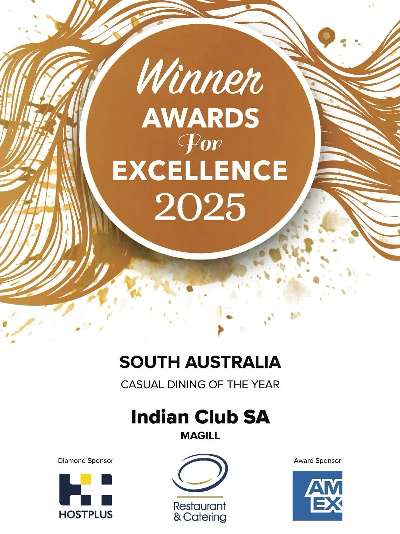 A certificate of the South Australia 2024 award for winning in the category of best Casual Dining.